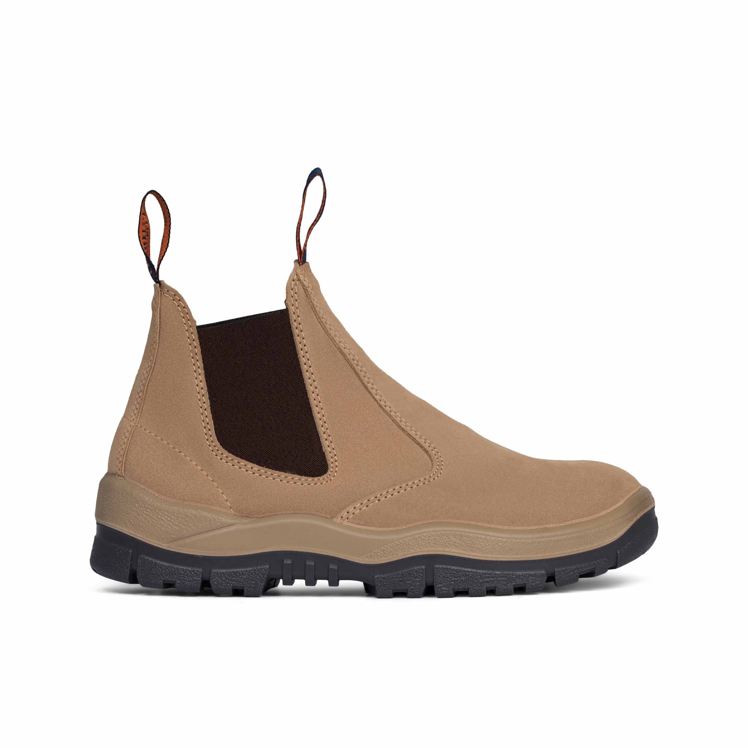 Wheat Suede Non-Safety Elastic Sided Boot