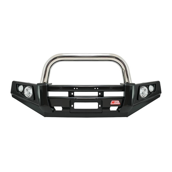 Isuzu D-Max Rg 2020-present Black And Chrome Single Loop Falcon Bull Bars